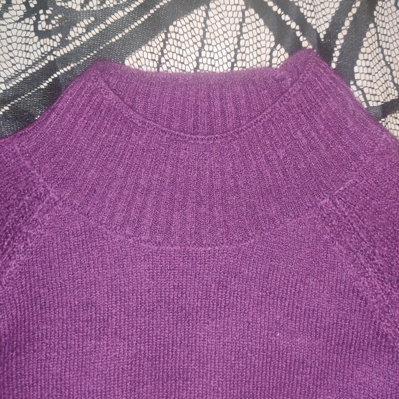 Purple Knit Turtleneck - Picture 3 of 7